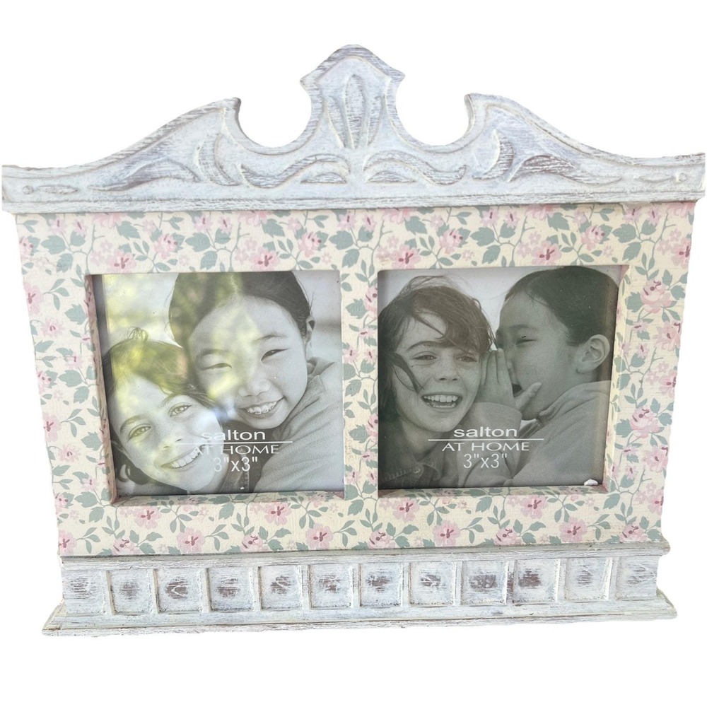Salton At Home Wooden Picture Frame For 4x6" Photo Shabby Chic Cottage Core Vtg